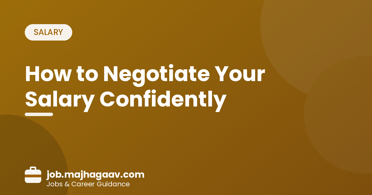 How to negotiate your salary confidently